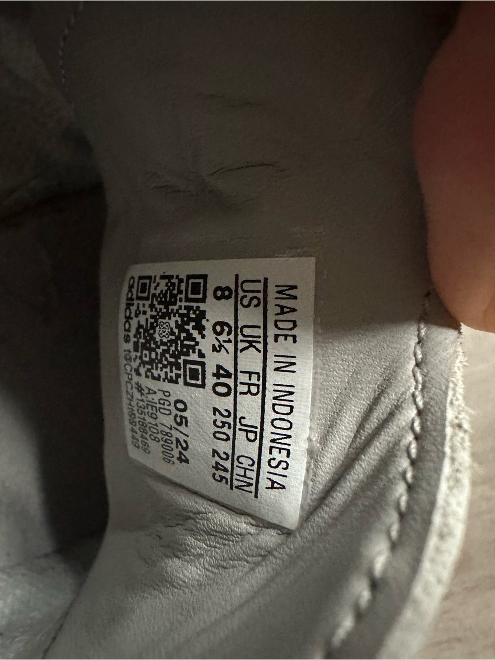 adidas Samba Low-Profile Sneaker in Gray, White & Gum - Picture 8 of 8